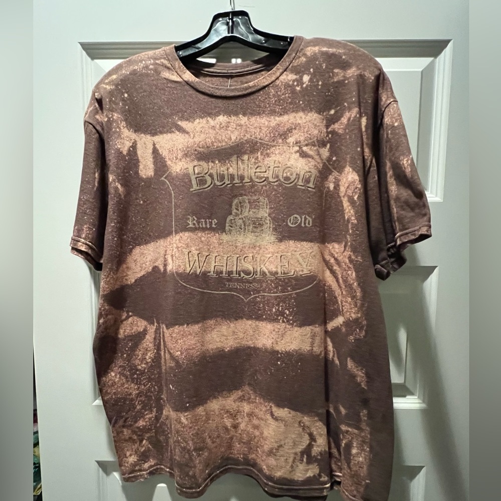 Bulleton Whiskey Bleach Distressed Short Sleeve T Shirt
